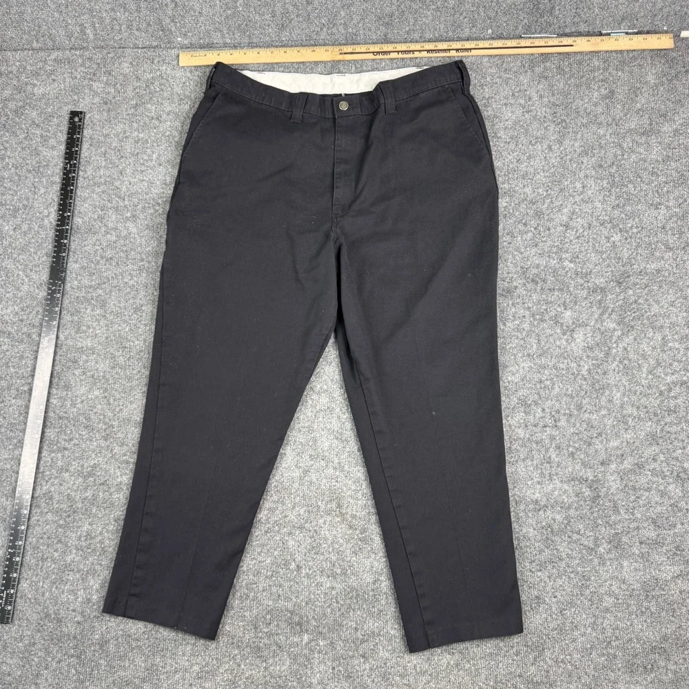Dickies Pants Mens Size 40x30 Black Straight Leg Durable Twill Workwear Casual
